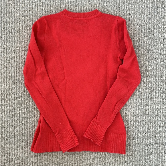 JoosTricot Orange cotton, silk, spandex, nylon crew neck sweater Sz. XS - Picture 6 of 6